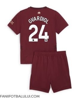 Manchester City Josko Gvardiol #24 Echipament de Fotbal Replică 2024-25 Copii Treilea (+ Șorturi)